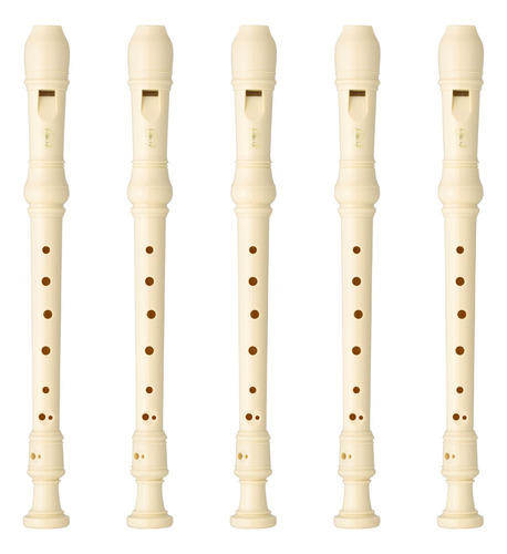 Flauta Doce Germanica Yamaha Soprano Yrs-23 Kit 5 Flautas