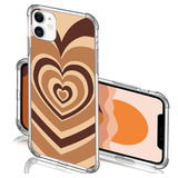 Funda Para iPhone 7/8 Diseno De Corazones Marrones