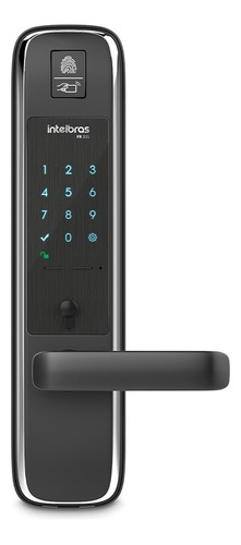 Fechadura Digital Touch De Embutir Com Biometria Fr 331 Preta Intelbras