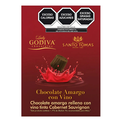 Chocolate Amargo Con Vino Lady Godiva 100g | MercadoLibre