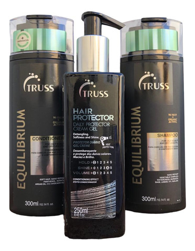 Truss Equilibrium Shampoo Cond. 300ml +hair Protector 250ml