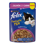 Felix Fantastic Mix Salmon Y Carne 15x85gr Purina 