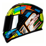 Capacete Bieffe B12 Aragon Com Viseira Metalizada + Cristal