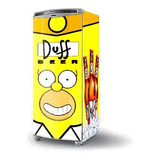 Adesivo Geladeira Envelopamento Total Cerveja Duff Simpson