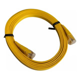 Cable Ethernet Plano Amarillo 1.5 Metros Gamer Ultra Fino