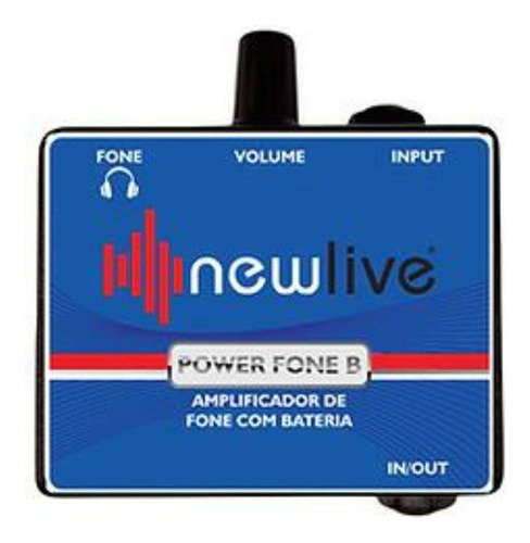 Amplificador De Fone 3 Em 1 New Live Power Fone B Bateria 9v