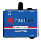 Amplificador De Fone 3 Em 1 New Live Power Fone B Bateria 9v