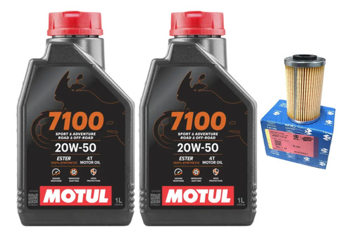 Aceite Motul 7100 20w50 Y Filtro Pulsar Ns200 Ns200fi Rs200