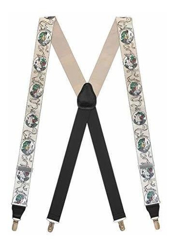 Suspender Men's Vintage Ribbon Four Seasons Suspenders - Cli