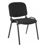 Silla De Escritorio Fija Tapizada Negra Silla Pc Oferta