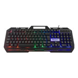 Teclado Gamer Usb Semi Mecanico Rgb 