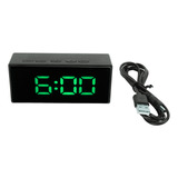 Reloj Despertador Digital Con Espejo Led Inteligente De Dete