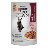 Alimento Pro Plan Optiprebio Para Gato Adulto Sabor Salmón En Sobre De 85 g
