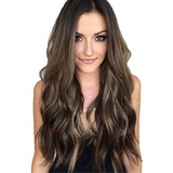 Peluca Larga Natural Ombre Cabello Humano Calidad O Novo