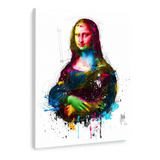 Cuadro  En Lienzo Canvas 50x70 Mona Lisa Moderno Gioconda Tipo Acuarela Tipo Galeria No Sitetico Alta Calidad