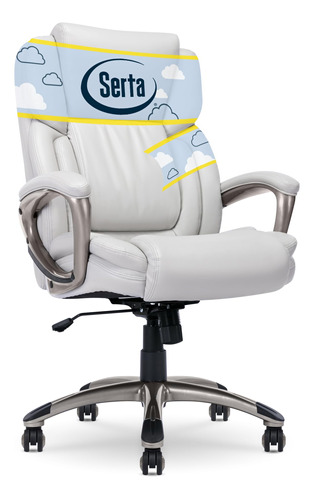 Serta Garret - Silla Ergonómica Ajustable Para Computadora.