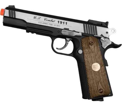 Pistola Airsoft Combat 1911 Special Us Army Full Metal Rossi