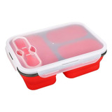 Tapper Comida Colaciones Plato Plegable Camping 3 Compartimi