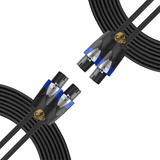 2 Cables Bafle Potencia Speakon Speakon 5 Metros 2x1.5mm Cjf