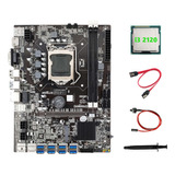 Placa Madre B75 Eth Mining 8xpcie A Usb+i3 2120 Cpu+térmica