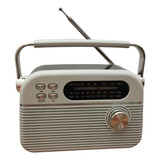 Radio Analógico Am Fm Sw Retro Vintage Recargable 