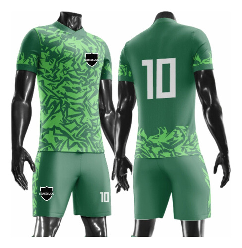 8 Uniforme De Futebol Camisa E Short Jogo Esportivo Futsal