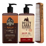 Kit 2x Balm Barba Coffee Peaky E Pente Duplo Don Alcides