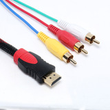 Adaptador De Cable Hdmi Macho A 3 Rca, Vídeo, Audio Av, Para