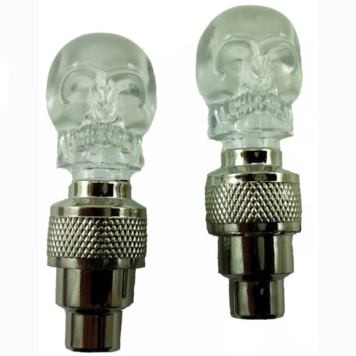 Luz Neón Para Pivote-válvula, Llantas Forma Calavera Craneo.