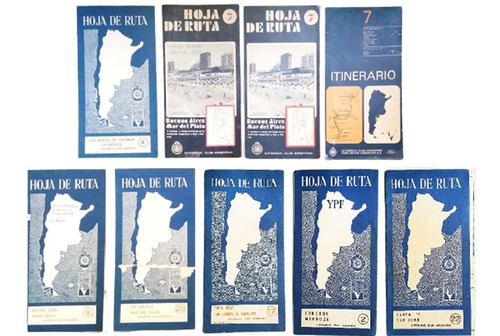 Hoja De Ruta Mapa Automóvil Club Argentino - Aca - Años 70