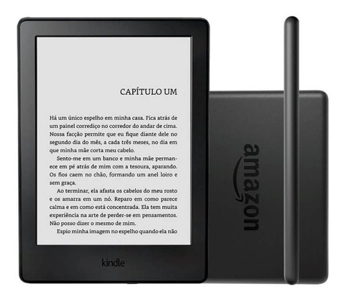 E-reader Amazon Kindle 8ª Geração Preto Tela De 6  Wi-fi