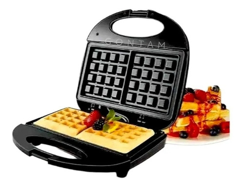 Maquina Wafflera 2 Espacios Cuadrados Para Desayunos Waffles