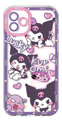 Bonita Funda De Teléfono Sanrio Kuromi Para iPhone 15, 14, 1