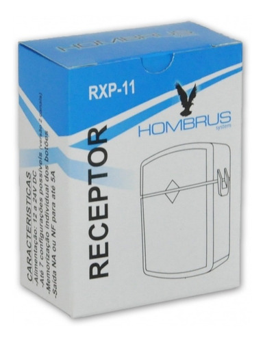 Receptor 01 Canal Hombrus 433,92/315/292 Mhz Portão Alarme