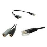 Rj11 Conversor Adaptador P/ Fone Headset Telemarketing