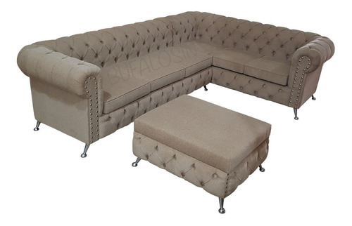 Chester Sillon Chesterfield Esquinero 280x200 Con Camastro