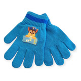 Guantes Tejidos Patrulla Canina Chase Azul Infantil