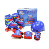 Patins Infantil Quad Ajustavel Kit 4 Rodas Unitoys 34 A 37