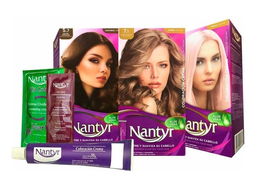 Combo 3 Kits Tintura Nantyr + Shampoo Y Acondicionador 630ml