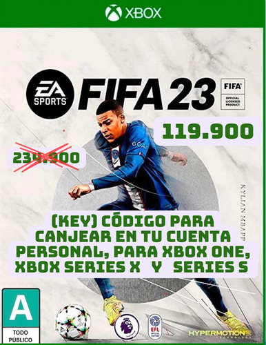 Fifa 23 Xbox One, Series X Y Series S Código