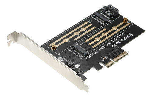 Tarjeta Adaptadora M.2 Nvme A Pci-e X4 Ssd Con Interfaces M-