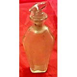 Antiguo Perfumero Cristal Art Deco  15 Cm 