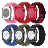 6 Correas Trenzadas Para Apple Watch Series Ultra 8 7 Se 6 5