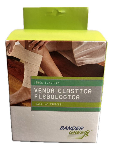 Venda Elastica Varices 10cm X 2.5 Mts Bander Green