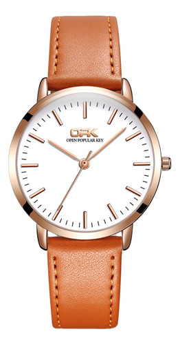 Reloj Ww-004 Con Correa De Cuero Para Mujer