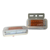 Juego De Faros Led Laterales 12v Ambar Doble Funcion