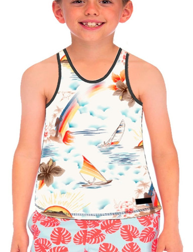 Remera Rusty Kahalu Tank Niño - Queen Island Shop Oficial