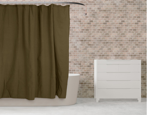 Cortina De Baño Tusor Pesado Tela Algodon 180x180 Hogar Deco