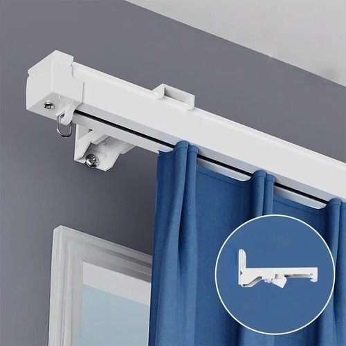 Cortina Ajustable Riel Cortina De Techo O Pared Con Ganchos