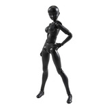 Figura De Acción S.h. Figuarts Mujer (color Negro Sólido)
